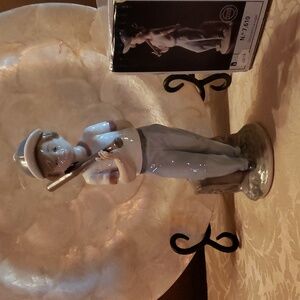 LLADRO 7610  "Can I Play" Boy with Baseball Bat 1990 Collectors Society Figurine